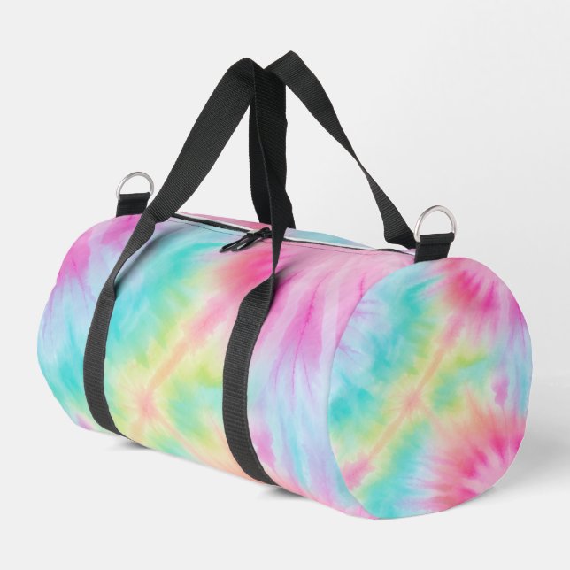 Bold Mandala Tie Dye Gear Carrier Duffle Bag (Left Corner)