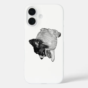Bold Manga Dot Corgi Guard iPhone 16 Case