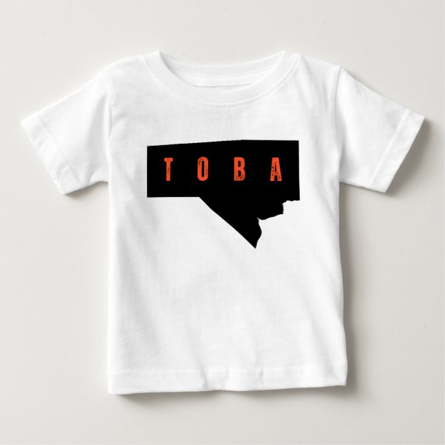 Bold Manitoba Typography Map Shirt (Front)