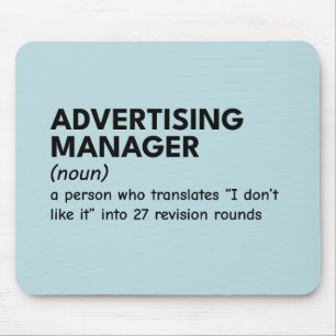 Bold Marketing Manager Definition Mouse Mat