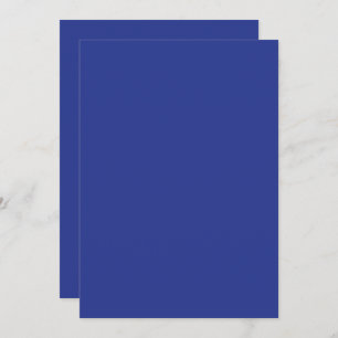 Bold Minimal Wedding Invite in Deep Blue