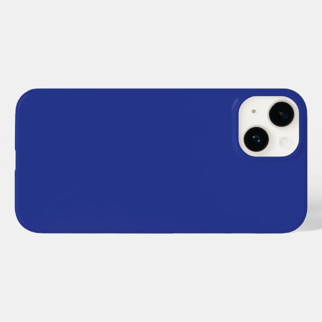 Bold Minimal Wedding Invite in Deep Blue Case-Mate iPhone Case (Back (Horizontal))