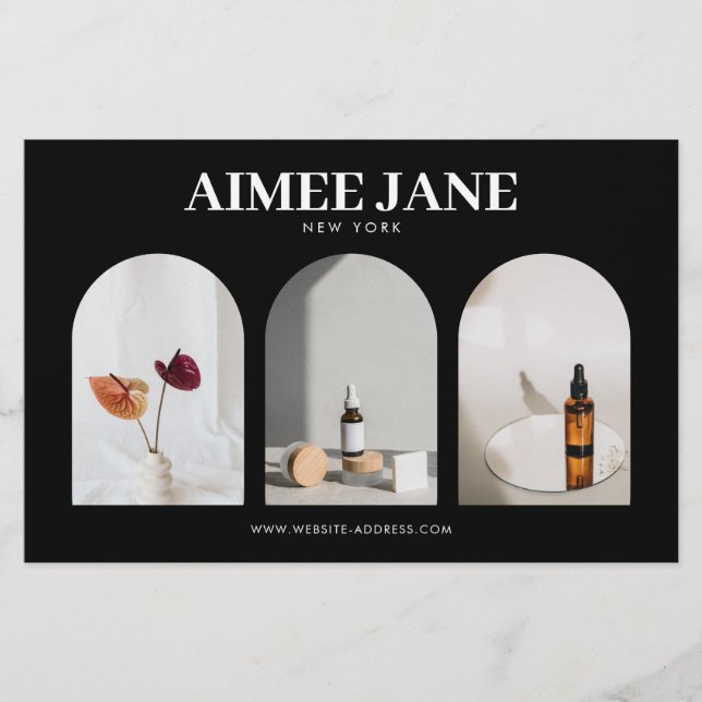 Bold Minimalist Boutique, Salon Photo Trio Black Flyer (Front)
