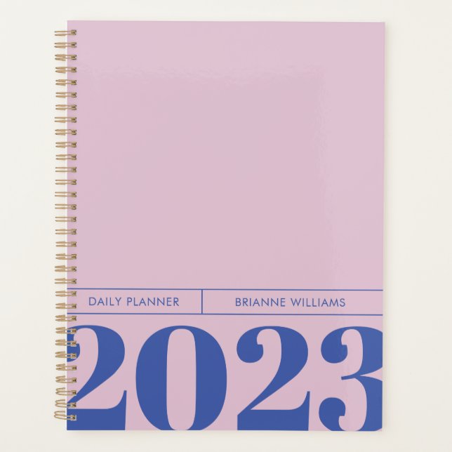 Bold Minimalist Daily Planner (Front)