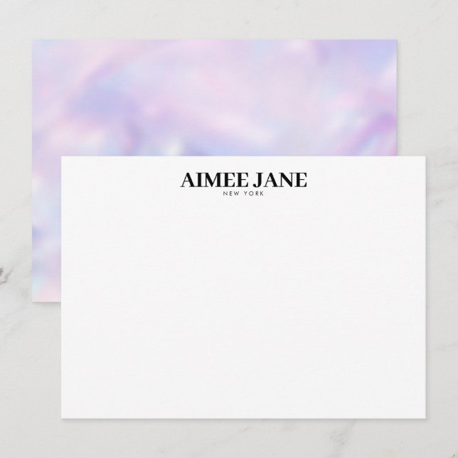 Bold Minimalist Luxury Boutique Tie Dye Card (Front/Back)