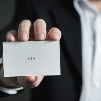 Bold Minimalist Plain Modern Professional Business Card