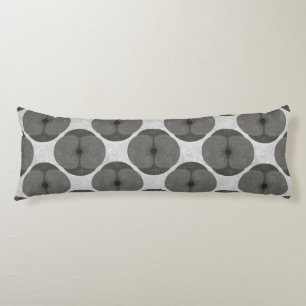 Bold Minimalist Poppy Textured Floral Black Body Cushion