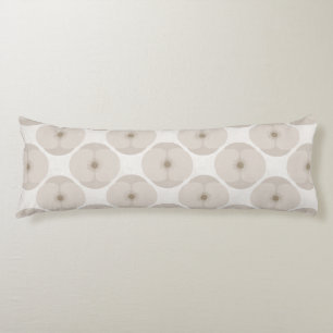 Bold Minimalist Poppy Textured Floral Cream Body Cushion