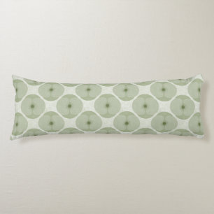 Bold Minimalist Poppy Textured Floral Green Body Cushion