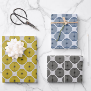 Bold Minimalist Poppy Textured Floral Various Wrapping Paper Sheet