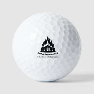 Bold Minimalist Quote Golf Ball–Strength & Renewal Golf Balls