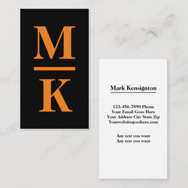Bold Modern Business Cards (Front/Back)