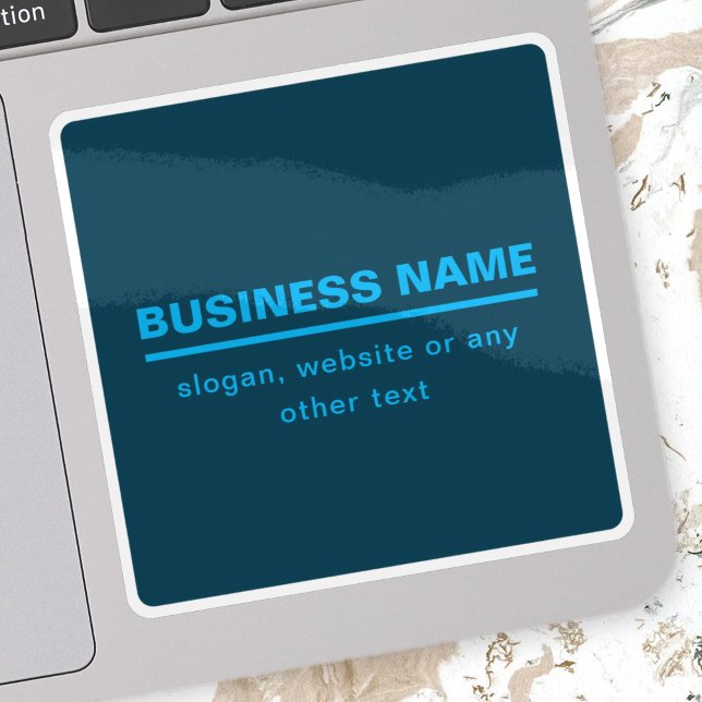 Bold Modern Business Name Template | Blue (Creator Uploaded)