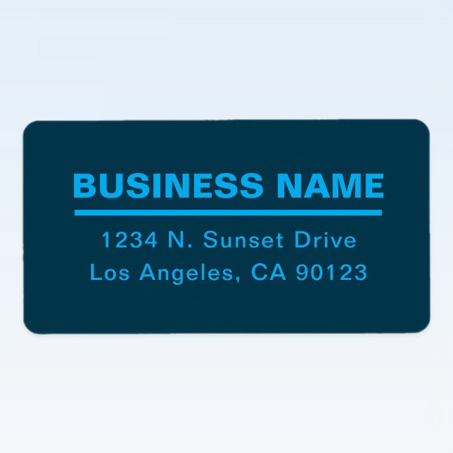 Bold Modern Business Name Template | Blue Label (Creator Uploaded)
