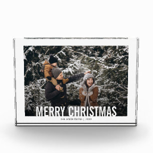 Bold Modern Christmas Holiday Photo Block