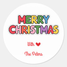 Bold Modern christmas sticker