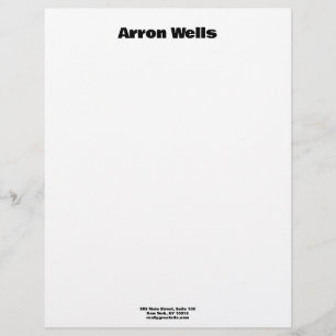 Bold Modern Custom Letterhead