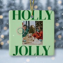 Bold Modern Family Photo Cute Stamp Holiday Card