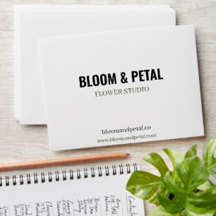 Bold Modern Flower Studio Business Envelope