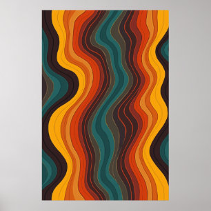 Bold Modern Geometric Abstract Art Poster