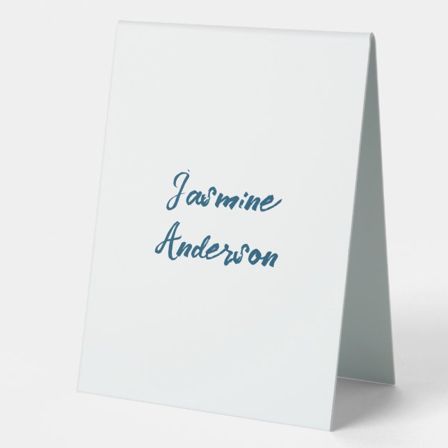 Bold Modern Minimalist Ocean Blue Colour (Front)