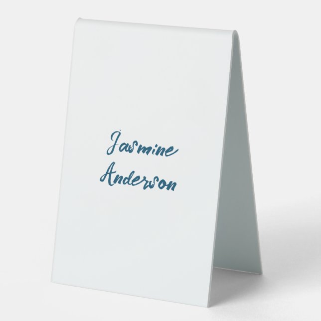 Bold Modern Minimalist Ocean Blue Colour (Front)