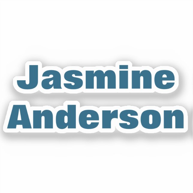 Bold Modern Minimalist Ocean Blue Colour (Front)