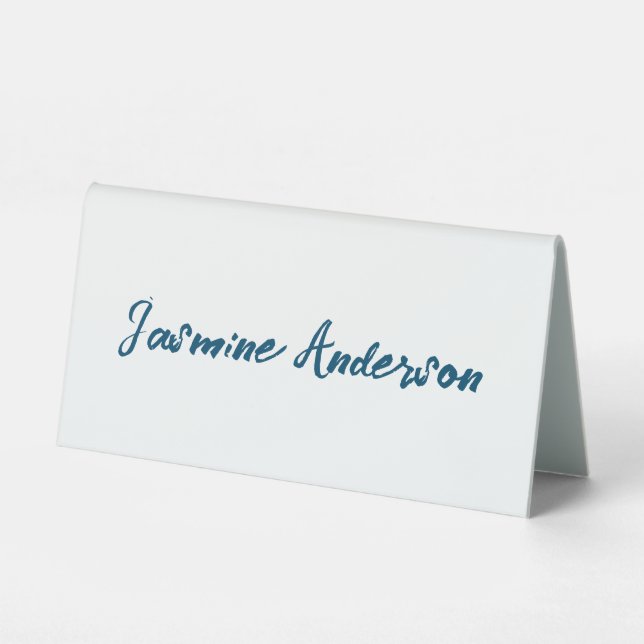 Bold Modern Minimalist Ocean Blue Colour (Front)