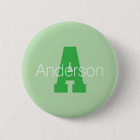 Bold Modern Monogram | Pale & Kelly Green