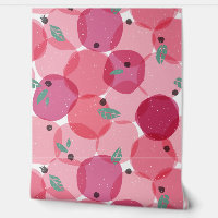 Bold Modern Pink Berry Fruit Polka Dot Pattern