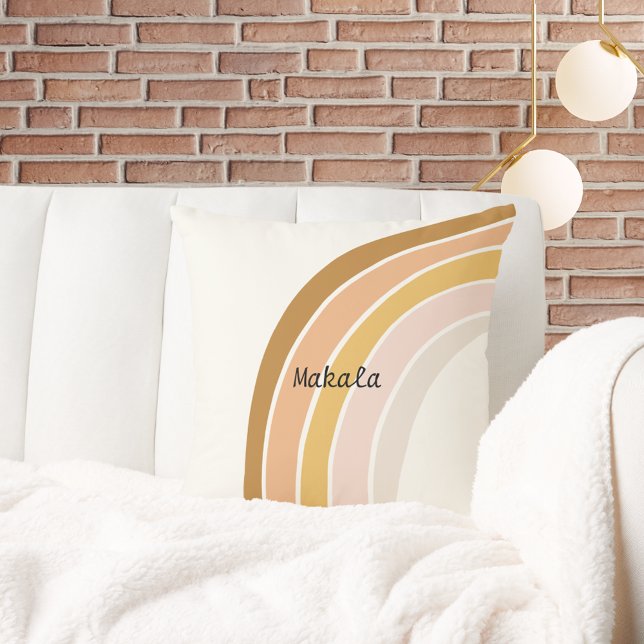 Bold Modern Rainbow Stylish Elegant Cute Cushion (Creator Uploaded)