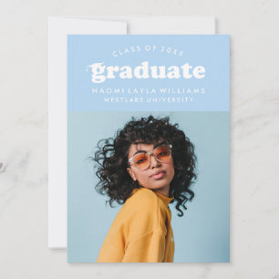 BOLD MODERN RETRO GRADUATE   GRADUATION INVITATION