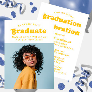 BOLD MODERN RETRO GRADUATE   GRADUATION INVITATION