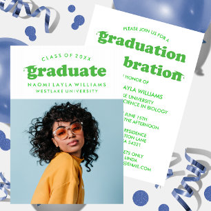 BOLD MODERN RETRO GRADUATE   GRADUATION INVITATION