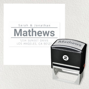Bold Modern Return Address Self-inking Stamp