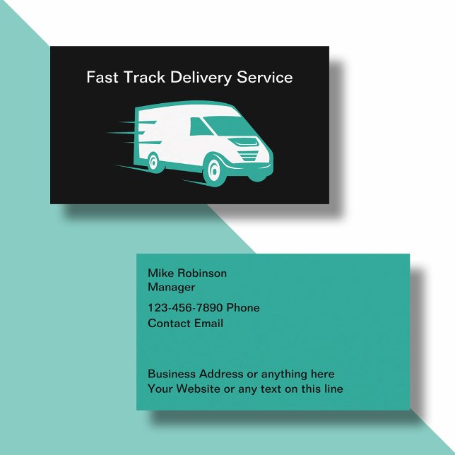 Bold Modern Simple Delivery Business Cards (Creator Uploaded)