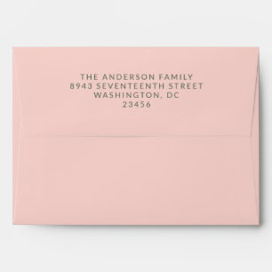 Bold Modern Simple Pink Green Graduation Party  Envelope