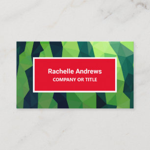 Bold Modern Watermelon 3D Fruit Business Card