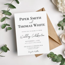 Bold Modern Wedding Invitation | Minimalist