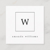 Bold Monogram black and white professional