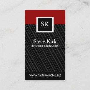 Bold Monogram Business Card