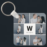 Bold Monogram Editable Colour Custom Photo Keychai Key Ring<br><div class="desc">Keep your keys safe and spectacular with a personalised keychain. Designed by Berry Berry Sweet,  Modern Stationery and Personalised Gifts. Visit our website at www.berryberrysweet.com to see our full product lines.</div>