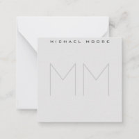 Bold Monogram Name Modern Minimalist