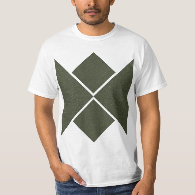 Bold Moss Green Abstract Event Tee (Front)