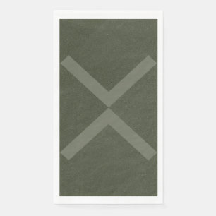 Bold Moss Green X Napkin – Customisable