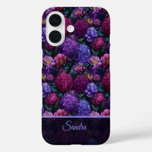 Bold Mother Gift Hydrangeas Name iPhone 16 Case