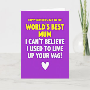 Bold Mothers Day Message Card