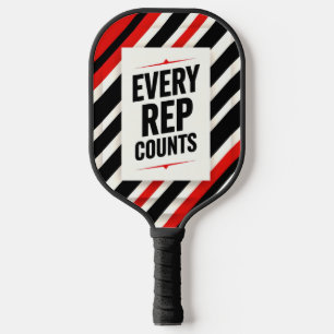 Bold Motivational Poster – “EVERY REP COUNTS” Pickleball Paddle