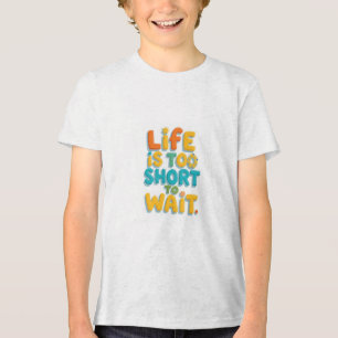 Bold motivational quote playful style Tri-Blend shirt
