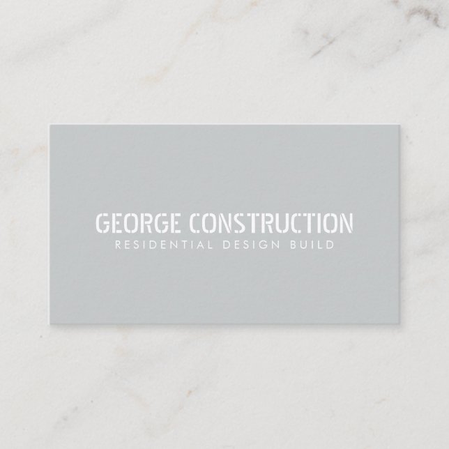 Bold Moulded Construction Business QR Code Card (Front)